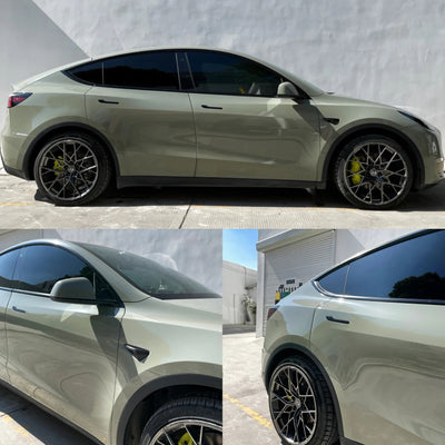 Gloss Khaki Green Vinyl Wrap