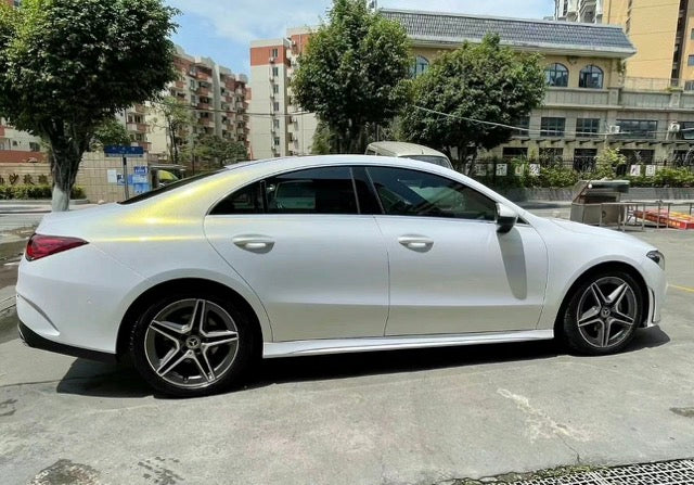 Color Shift White Gold Vinyl Wrap Auto