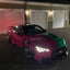 Infiniti Q60 Red to Green Fade Custom Vinyl Wrap raxtify