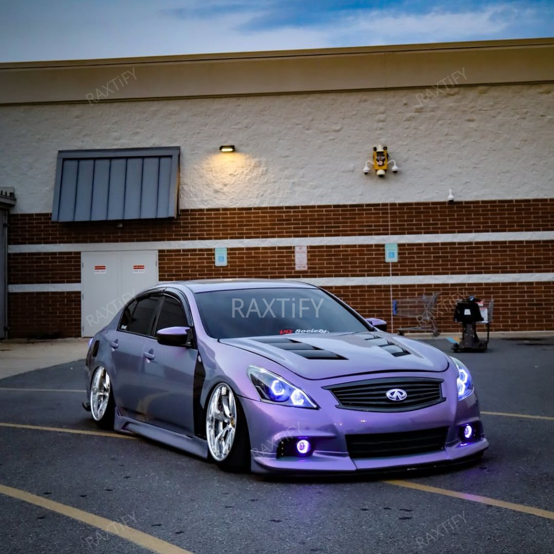 Color Shift Gray Purple Vinyl Wrap infinit q50