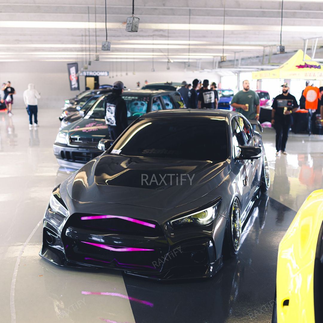 Infiniti q50 Gloss Metallic Bernina Grey Car Wrap