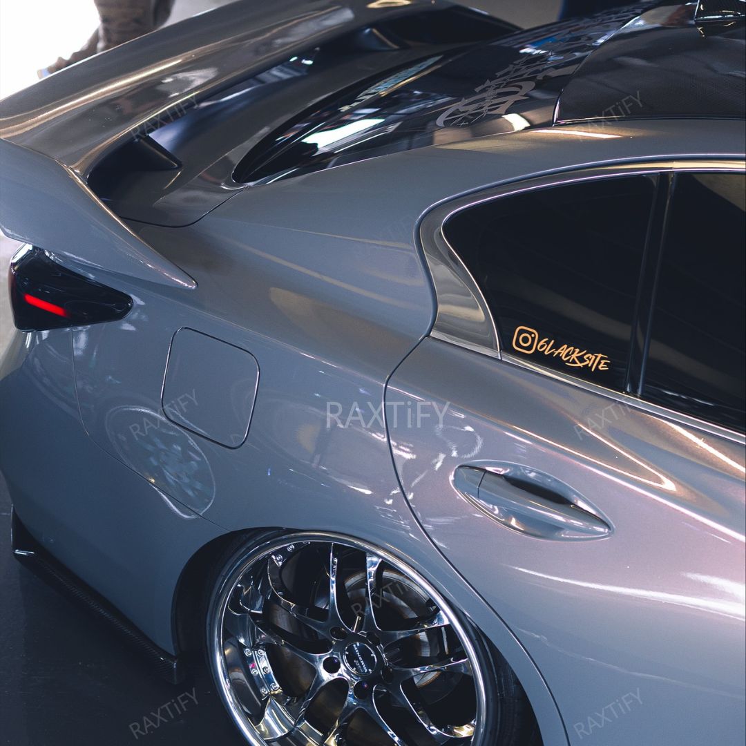 Infiniti q50 Gloss Metallic Bernina Grey Car Wrap