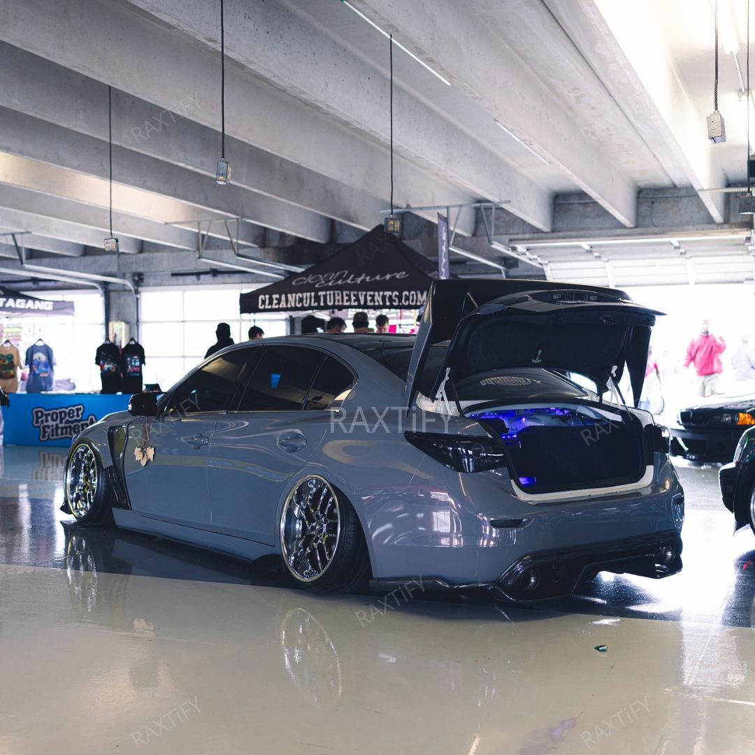 Infiniti q50 Gloss Metallic Bernina Grey Car Wrap