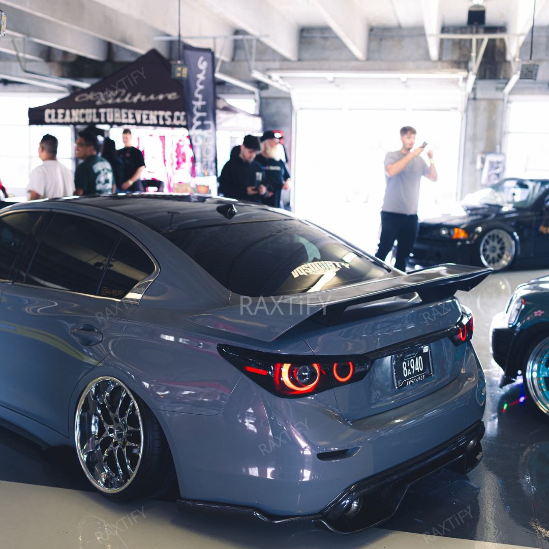 Infiniti q50 Gloss Metallic Bernina Grey Car Wrap