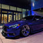 Infiniti wrapped in Gloss Metallic Deep Blue Vinyl Wrap