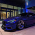 Infiniti wrapped in Gloss Metallic Deep Blue Vinyl Wrap