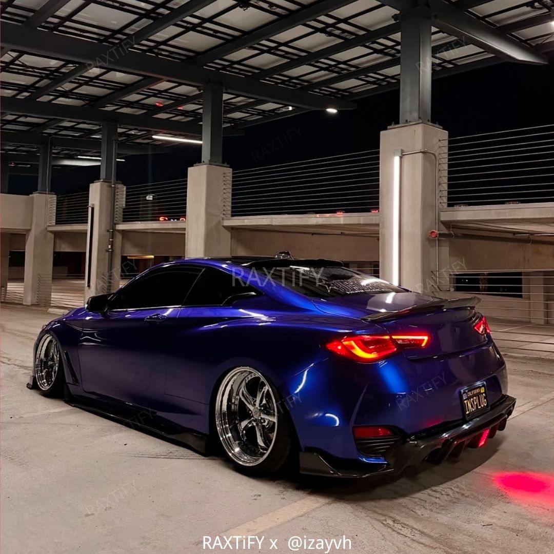 Infiniti wrapped in Gloss Metallic Deep Blue Vinyl Wrap