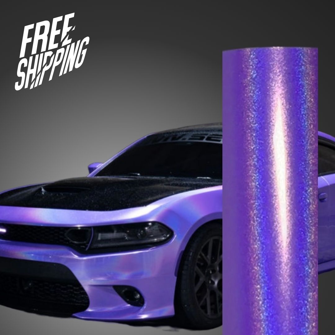 Laser Gloss Purple Vinyl Wrap