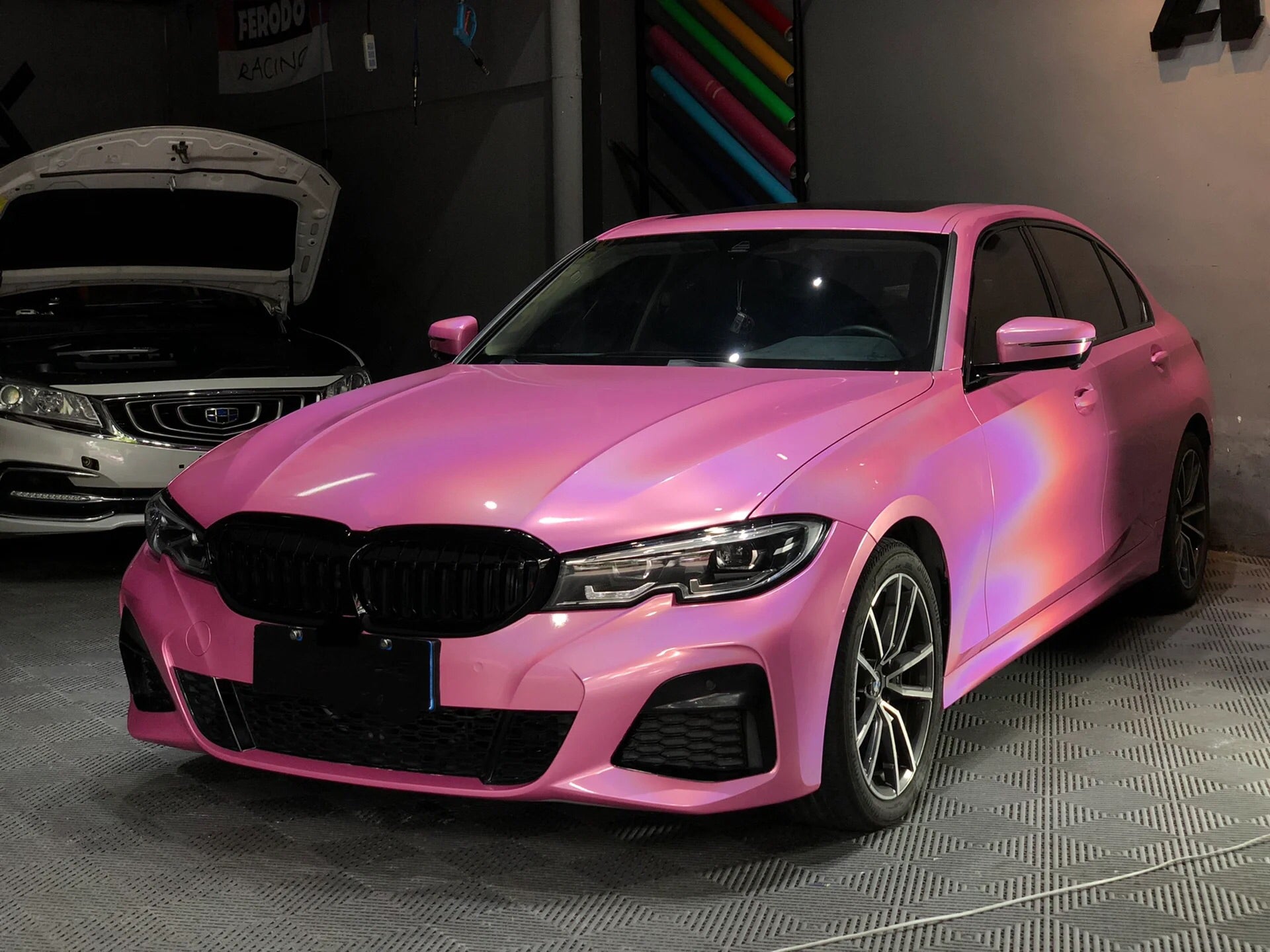 Laser Gloss Pink Vinyl Wrap