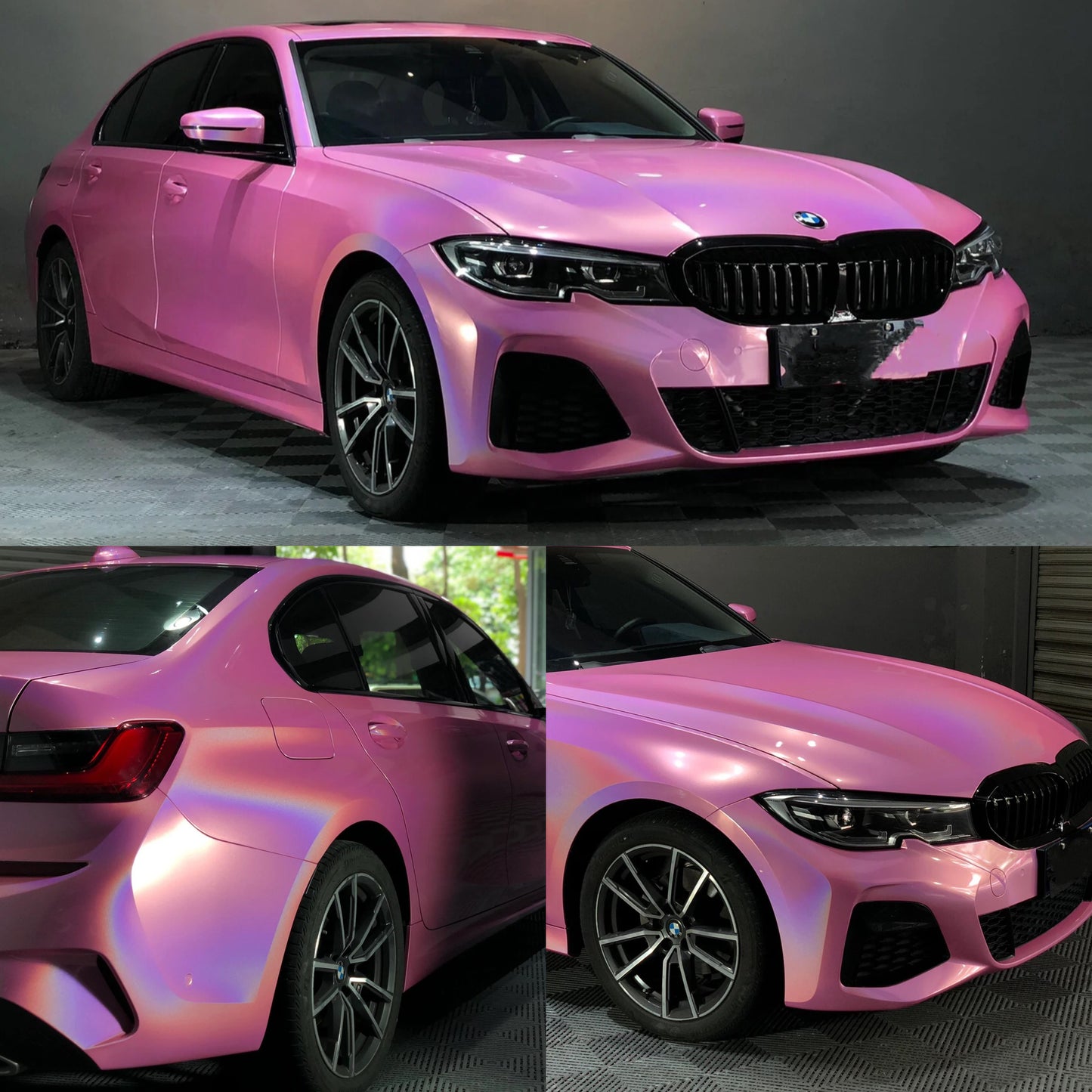 Laser Gloss Pink Vinyl Wrap