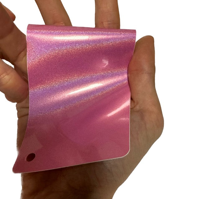 Laser Gloss Pink Vinyl Wrap swatch book