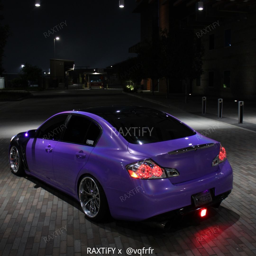 Laser Gloss Purple Vinyl Wrap Auto