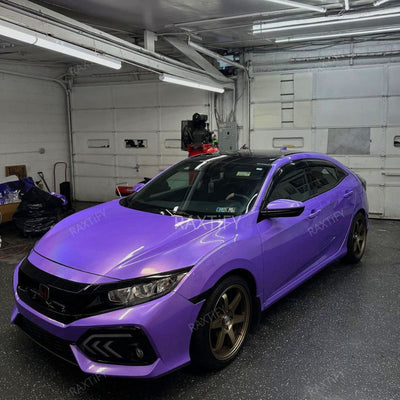 Honda Laser Gloss Purple Vinyl Wrap