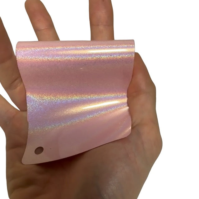 Laser Gloss Rouge Pink Vinyl Wrap swatch book