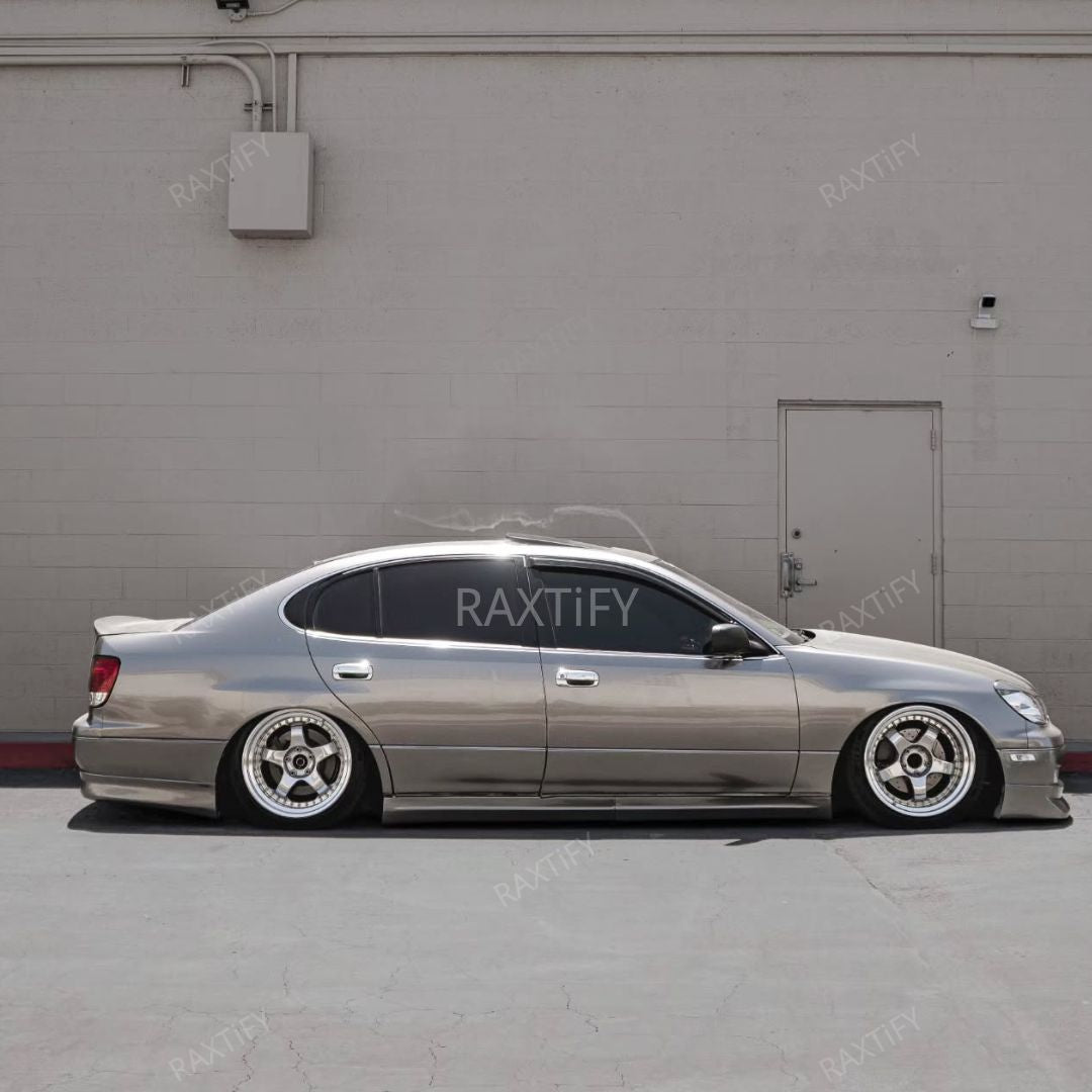 Lexus side look Gloss Metallic Liquid Silver Car Wrap
