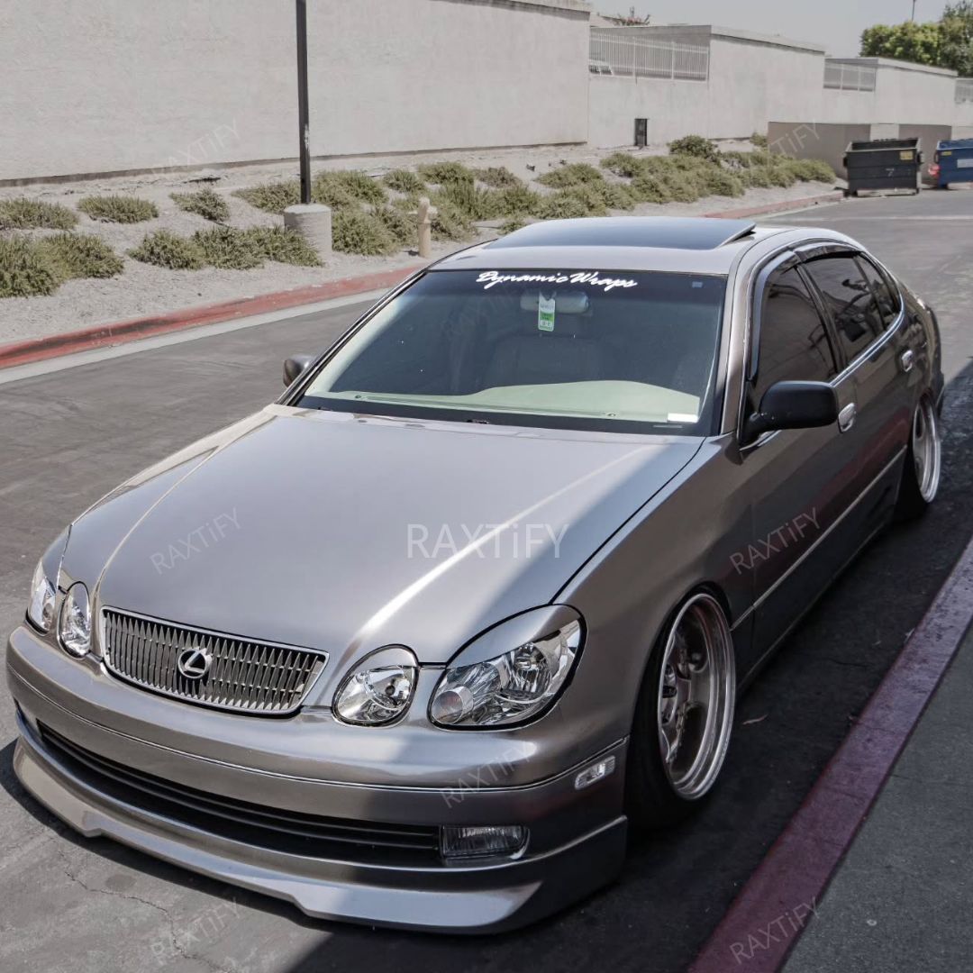 Lexus Gloss Metallic Liquid Silver Car Wrap hood