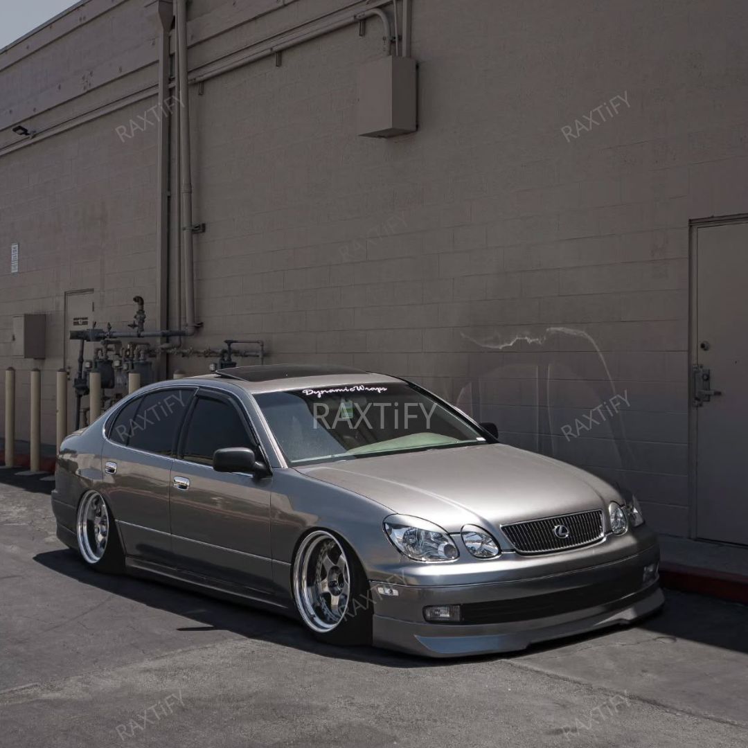 Lexus Gloss Metallic Liquid Silver Car Wrap front look