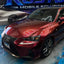 Lexus Gloss Metallic Rufous Red Vinyl Wrap hood