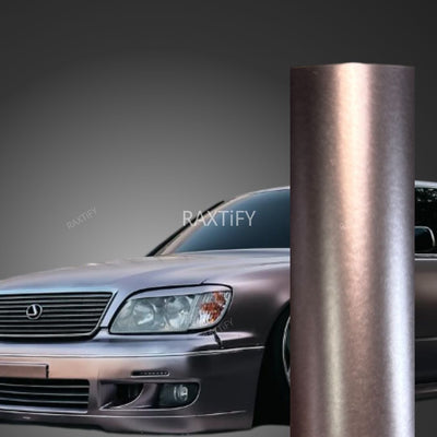 RAXTiFY Satin Metallic Frozen Berry Pink Vinyl Wrap