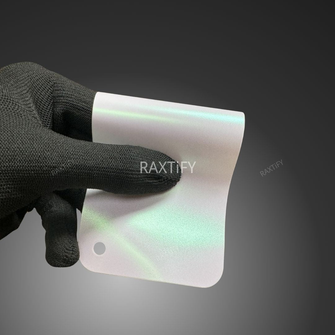 Matte Glitter Aurora Green  Vinyl Wrap swatch card