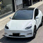 Matte Glitter White Blue Vinyl Wrap tesla model 3