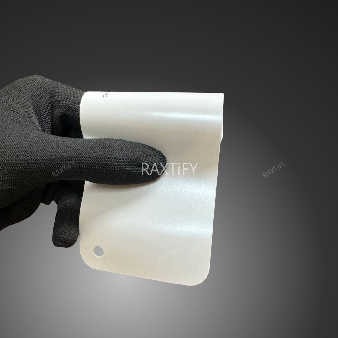 Matte Silk Creame White Car Wrap swatch book