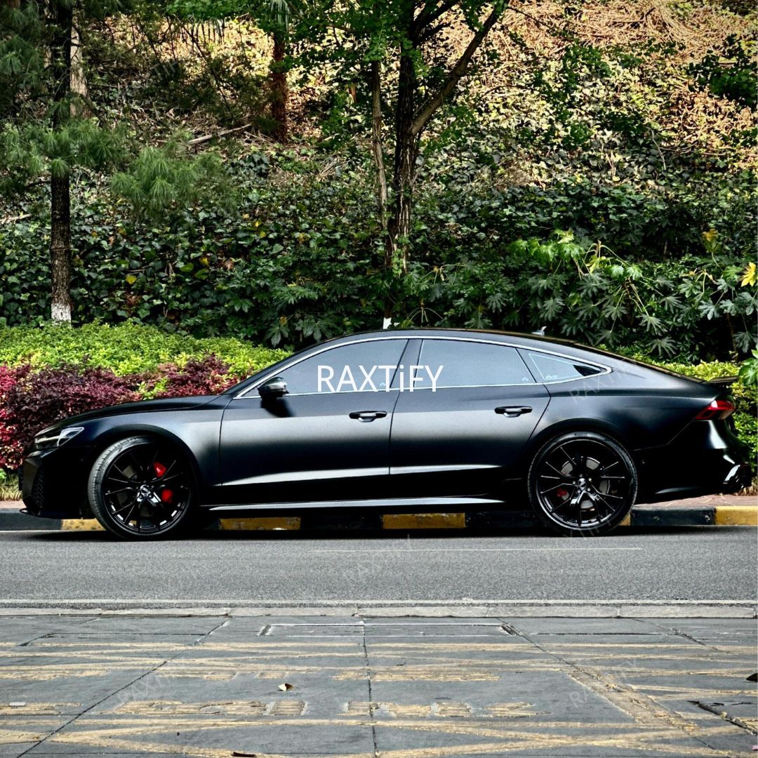 Matte Vantablack Vinyl Wrap Car