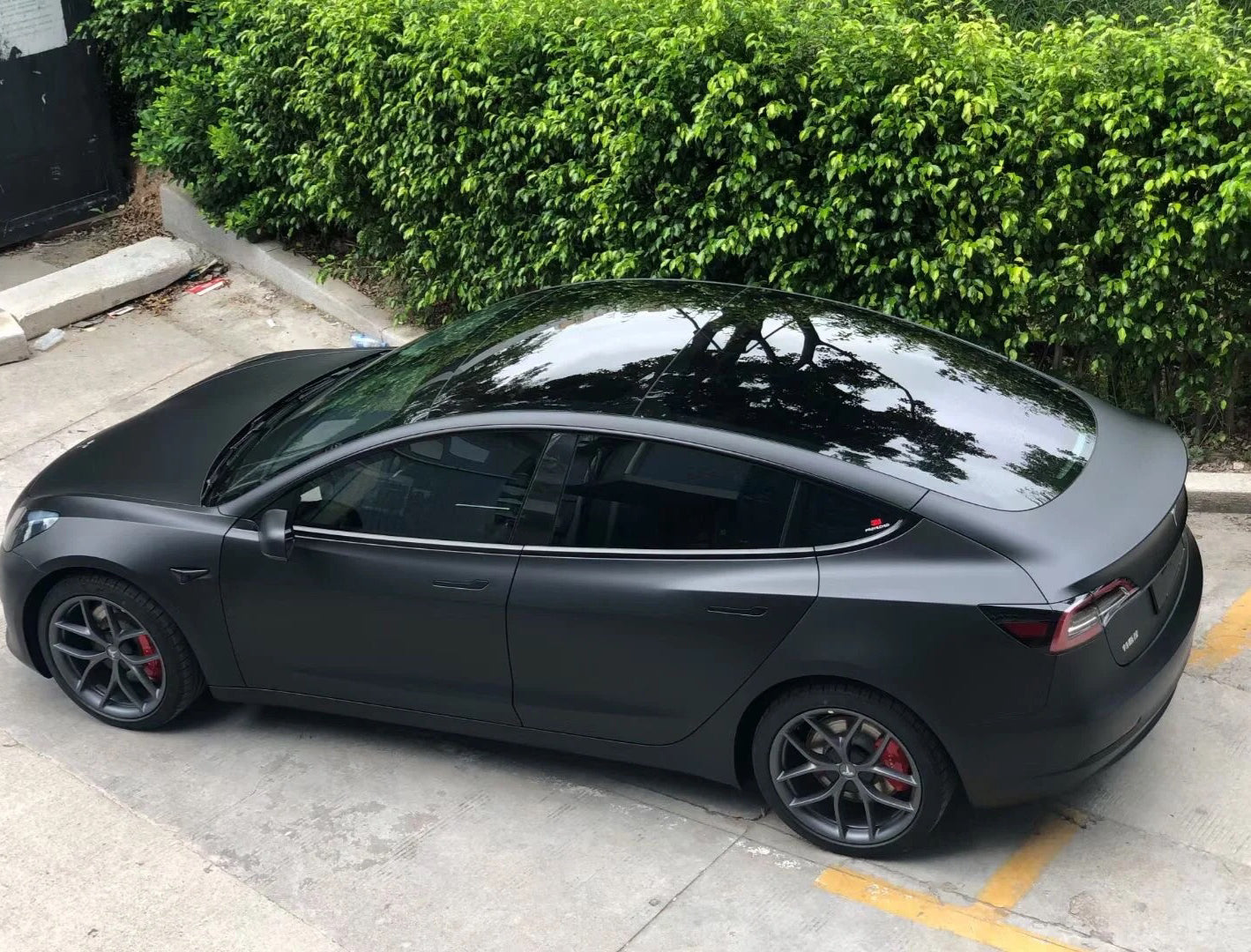 Matte Black Car Vinyl