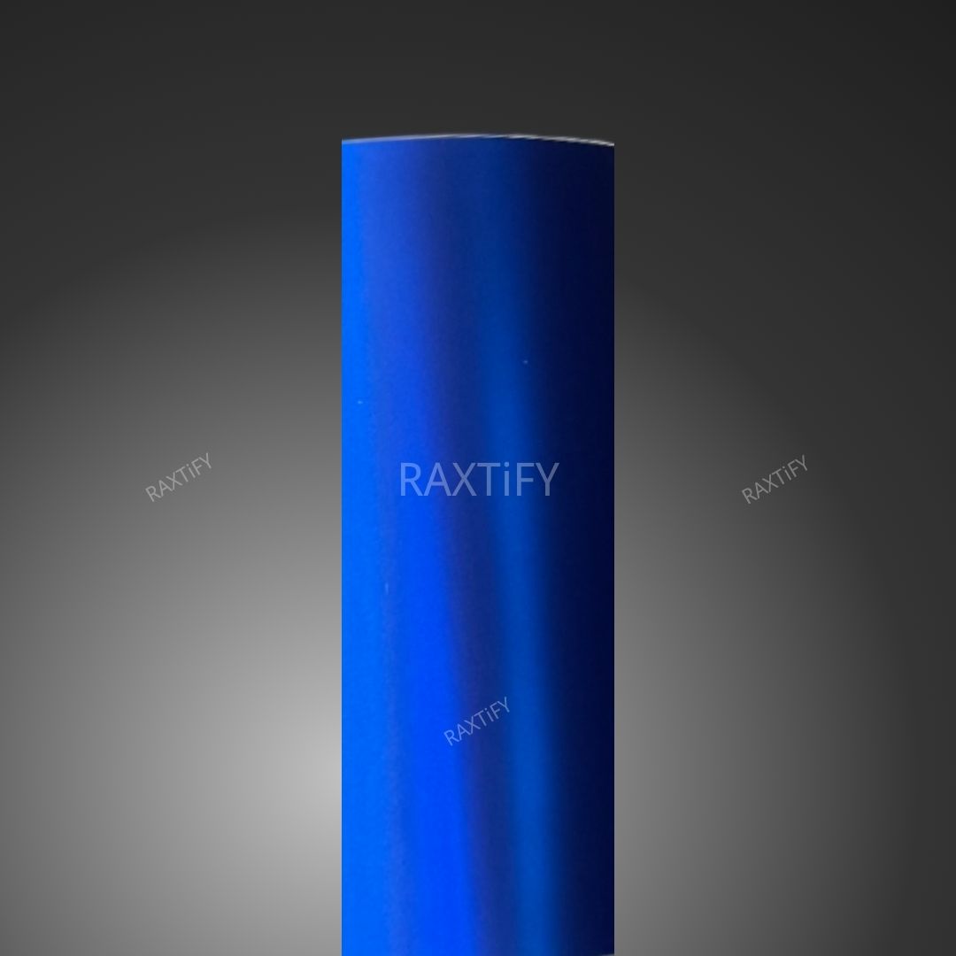 Matte Chrome Deep Blue Car Wrap