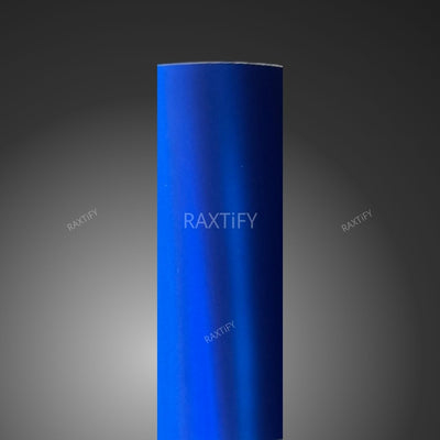 Matte Chrome Deep Blue Car Wrap