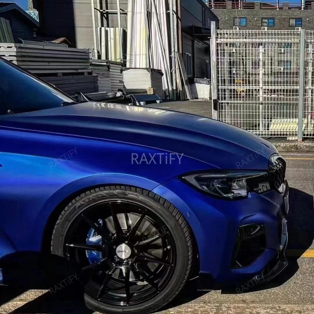 Matte Chrome Deep Blue Vinyl Wrap