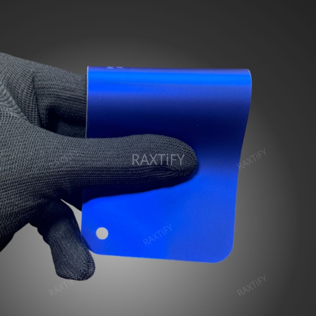 Matte Chrome Deep Blue Vinyl Wrap