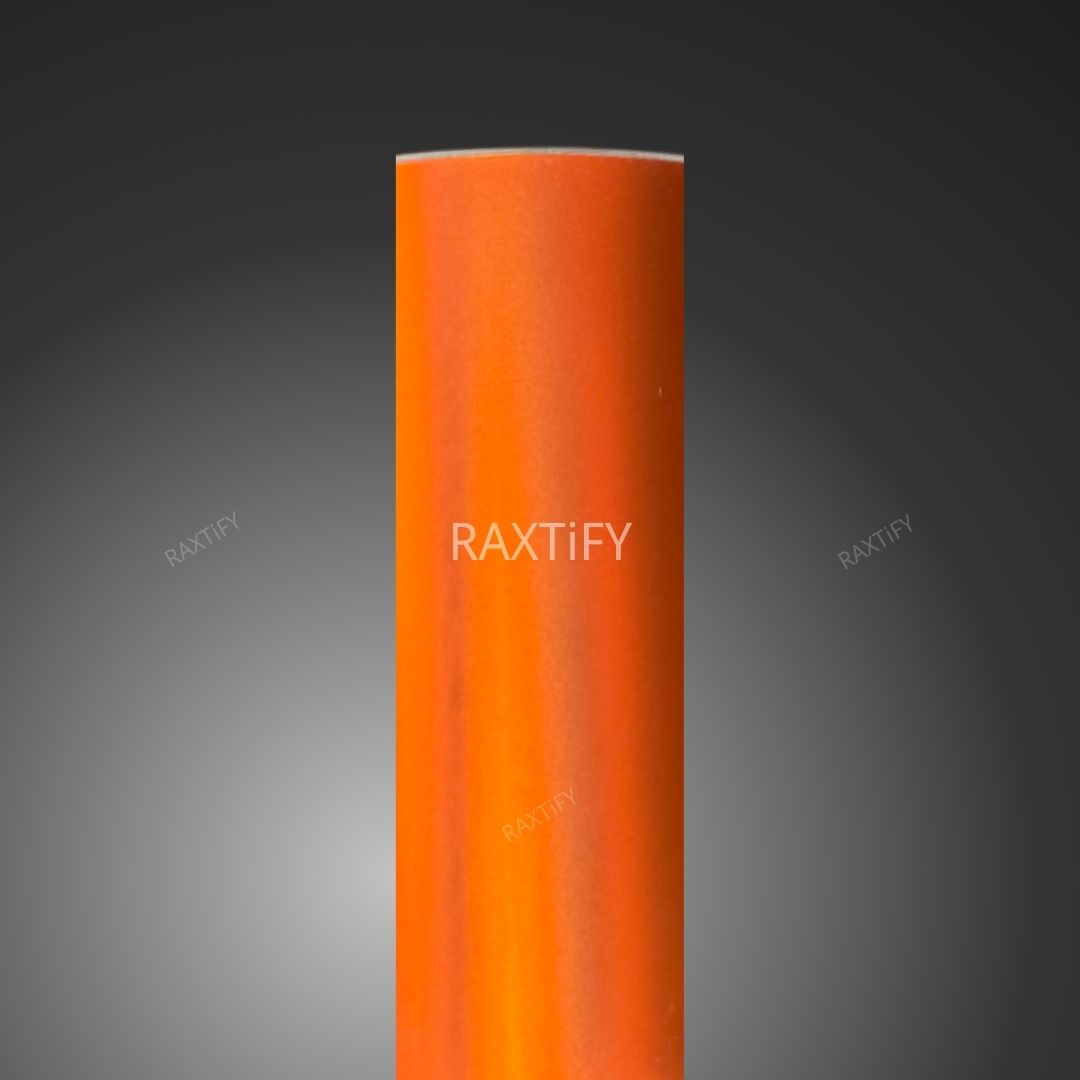 Matte Chrome Orange Car Wrap