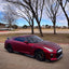 Matte Chrome Romanee Red Car Wrap on Nissan on nissan gtr daytime look