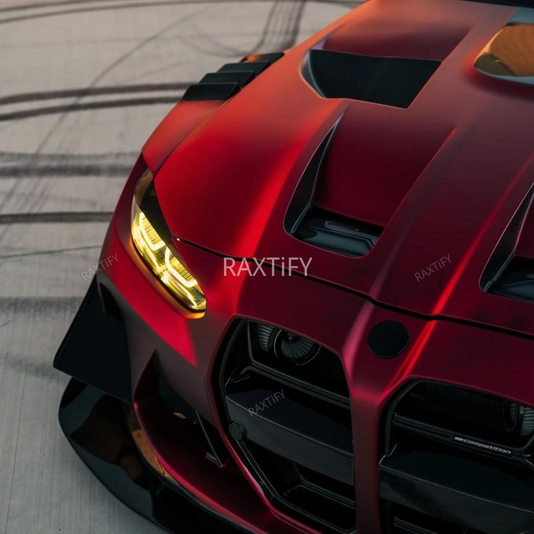 Matte Chrome Romanee Red Car Wrap