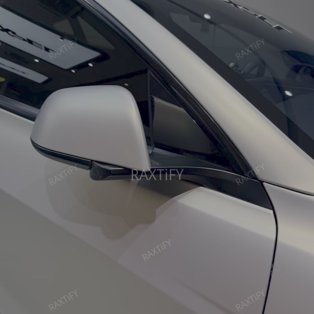 Satin Cyber Silver Gold Vinyl Wrap details
