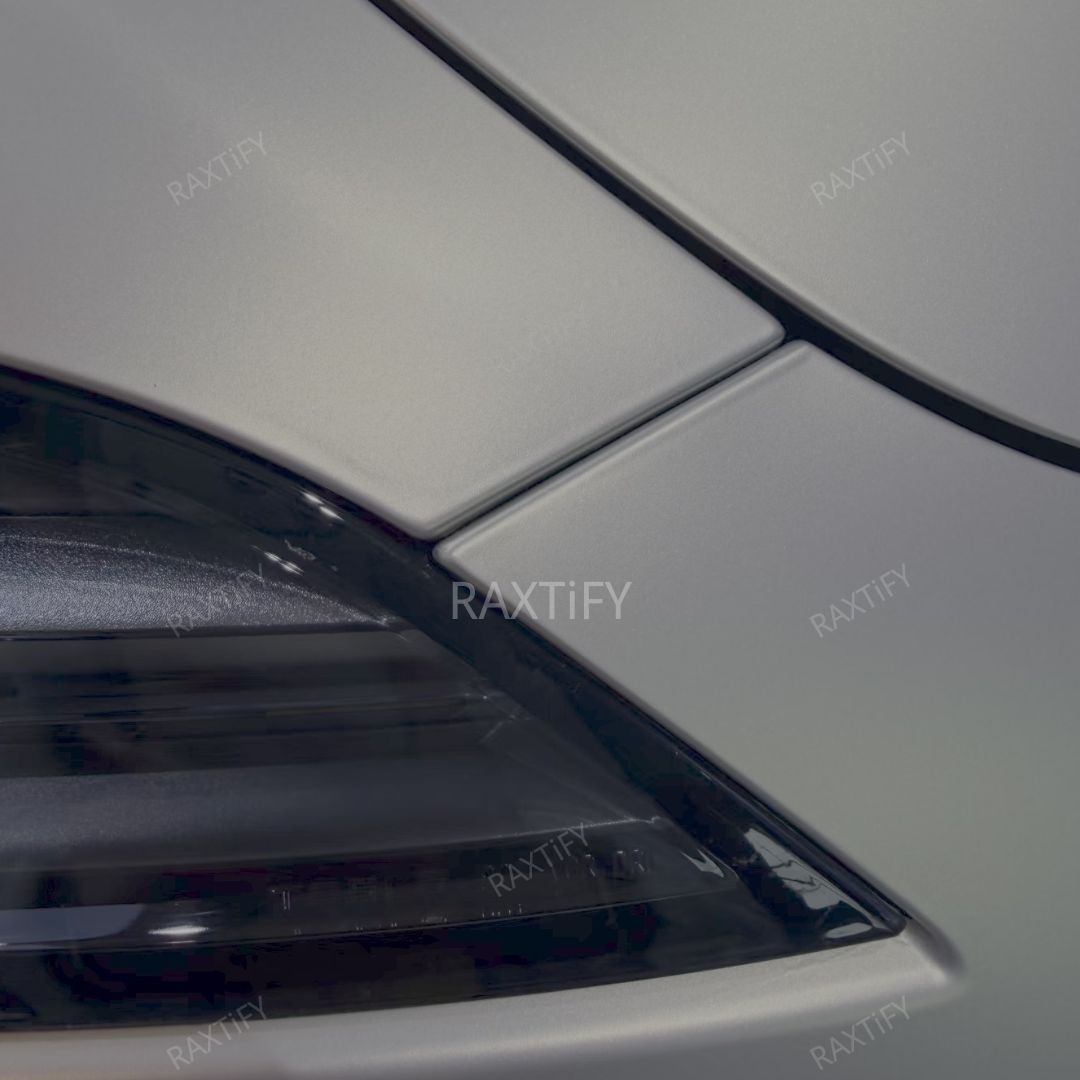 Satin Cyber Silver Gold Vinyl Wrap