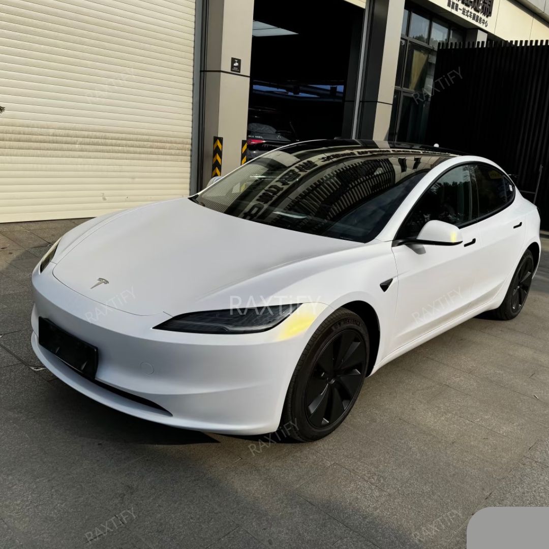 Matte Glitter White Gold Vinyl Wrap front look