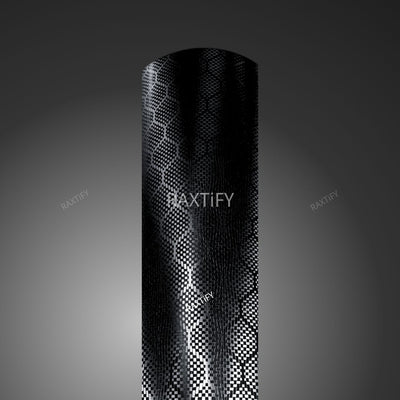 Matte Honeycomb Carbon Fiber Black Vinyl Wrap