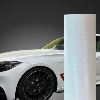 Matte Metallic Titanium White Vinyl Wrap