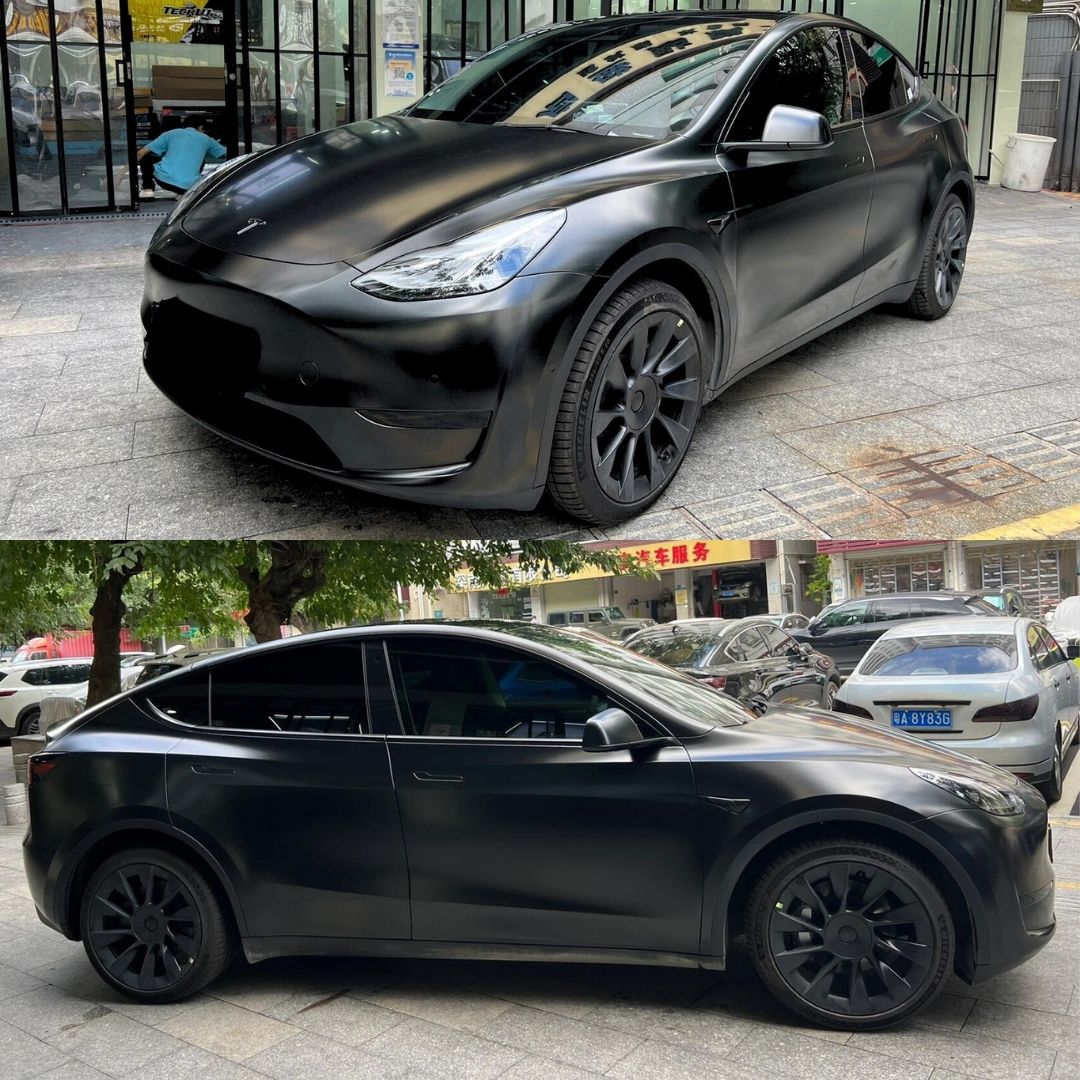 Matte Metallic Vantablack Car Wrap
