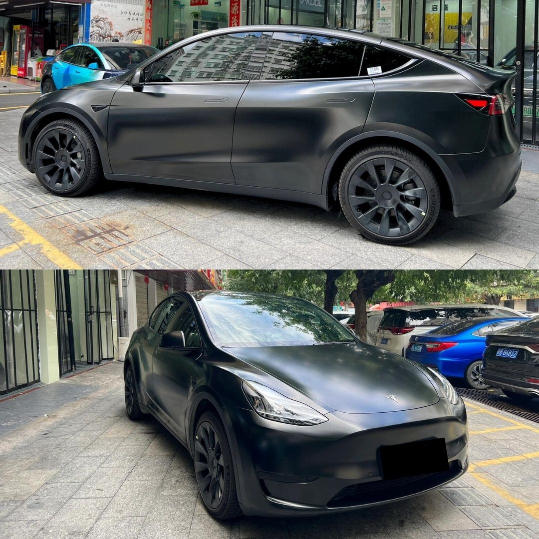 Matte Metallic Vantablack Car Wrap