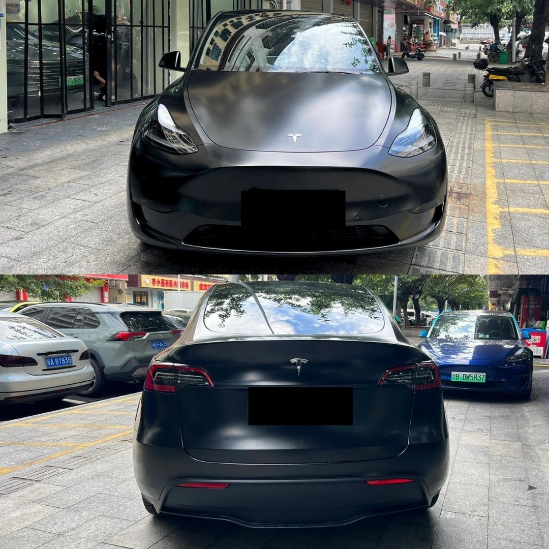 Matte Metallic Vantablack Car Wrap