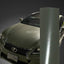 Matte Military Green Vinyl Wrap Car