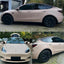 Tesla in Matte Sand Yellow Vinyl Wrap