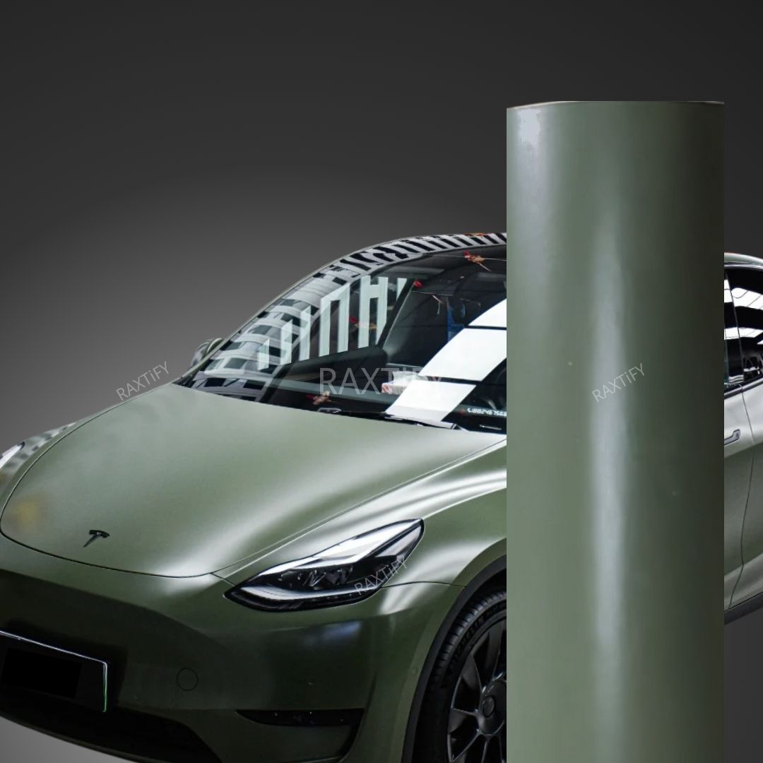 Matte Silk Army Green Vinyl Wrap