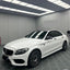 Matte Silk Creame White Car Wrap On mecerdes benz