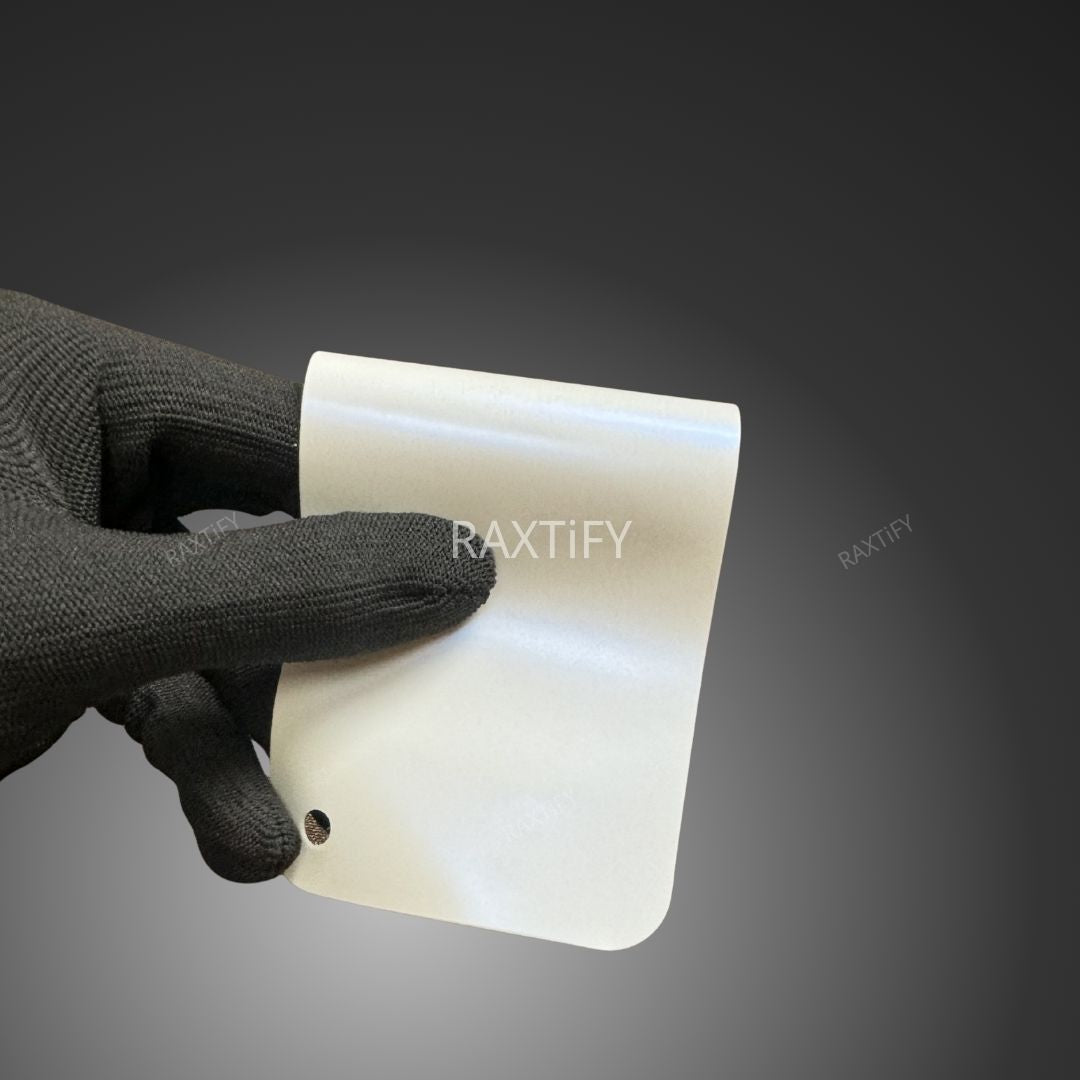 Matte Silk White Blue Car Wrap swatch book