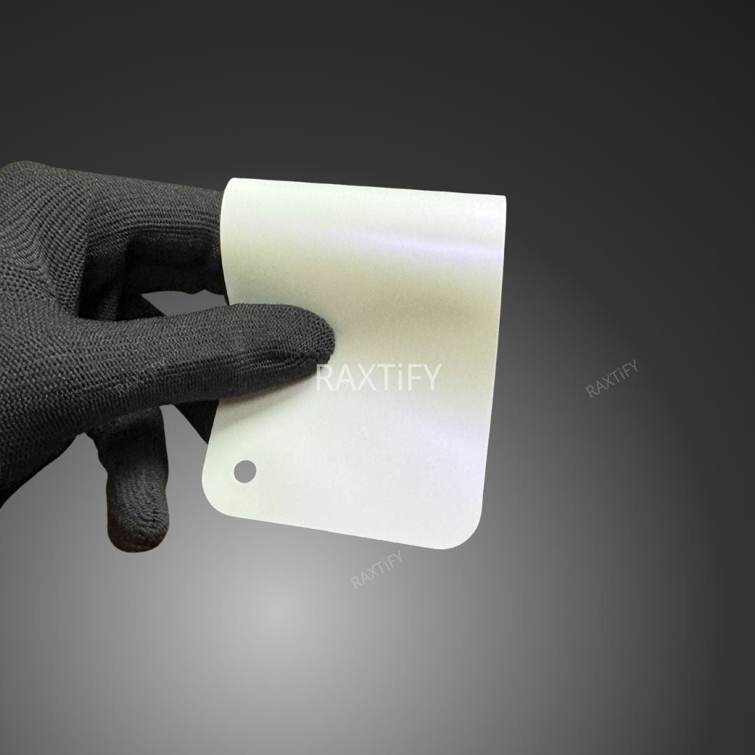 Matte Silk White Purple Car Wrap swatch book