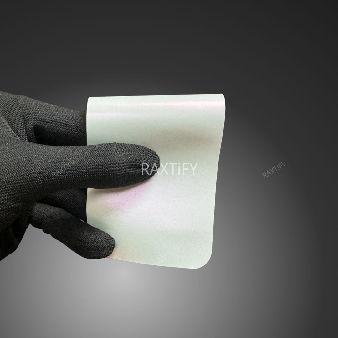 Matte Silk White Red Car Wrap sample